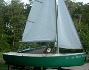 A Jester 12 using a Gresham Marine Rudder Head.