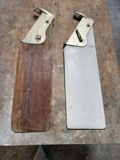 Used Lido 14 classic rudder with aluminum casting
