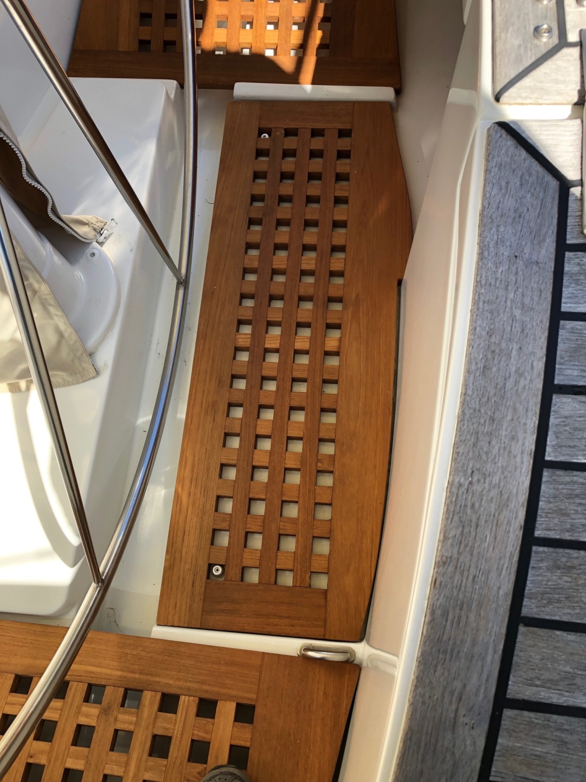 Projects Teak Cockpit Grating Gresham Marine