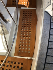 Teak cockpit grates