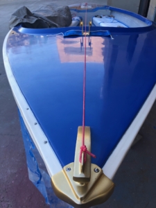 Lido 14 sail boat restoration. Paint, fiberglass, anodizing, all new teak, woodworking