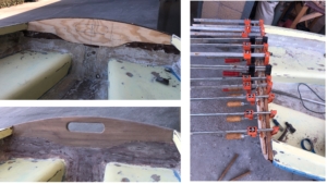 Lido 14 sail boat restoration. Paint, fiberglass, anodizing, all new teak, woodworking