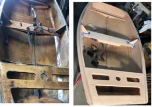 wood Naples sabot restoration Brian Thomas rigging varnish woodwork