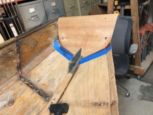 wood Naples sabot restoration Brian Thomas rigging varnish woodwork