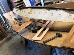 wood Naples sabot restoration Brian Thomas rigging varnish woodwork