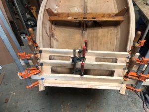 wood Naples sabot restoration Brian Thomas rigging varnish woodwork