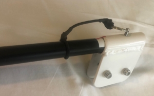 Naples Sabot tiller replacement. Replaces worn out tiller with an aluminum tiller and and powder coated rudder head.
