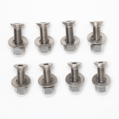 Cal 20 Keel bolts., Set of 8 with bolts and washers.
