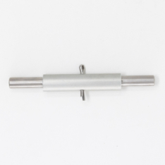Cal 20 mast step compression pin fits into a traditional Cal 20 mast step and holds the mast on to the mast step and eliminates compression of the mast.