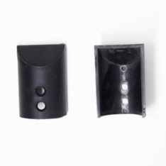 Rub rail end caps securely hold the ends of the rub rail in place.